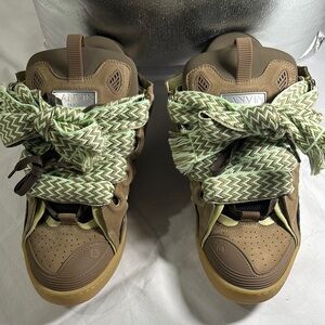 Lanvin Paris male or female Brown and Green exclusive Sneakers